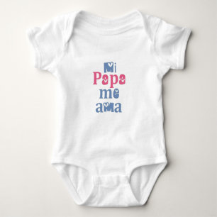 Mi Papa Me Ama Baby Strampler