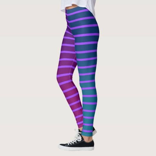 Mi-Parti Gradient Stripes Leggings (Links)