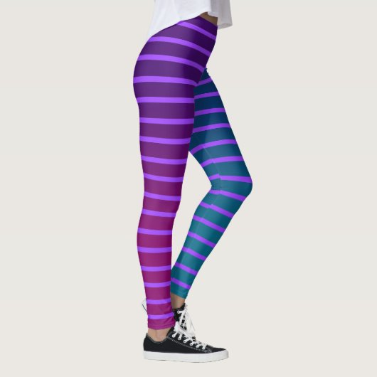 Mi-Parti Gradient Stripes Leggings (Rechts)