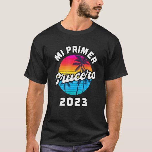 Mi primer Crucero 2023 vacaciones Verano Espanol T-Shirt (Vorderseite)