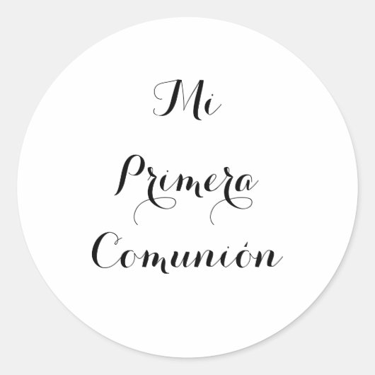 Mi Primera Comunión Aufkleber (Vorderseite)
