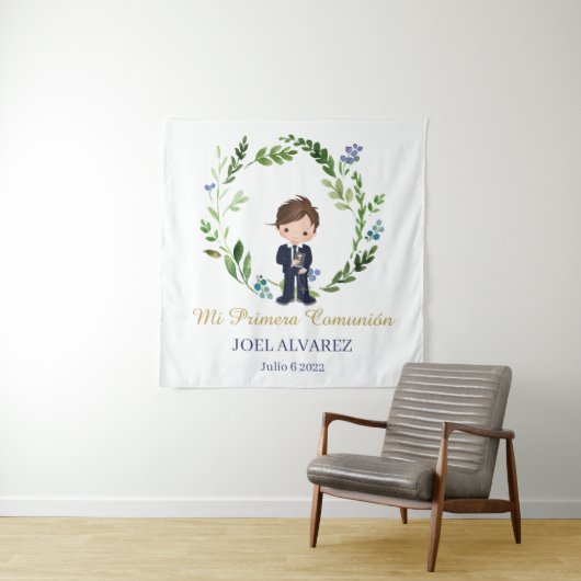 Mi primera Comunión BackDrop Wandteppich (Beispiel)