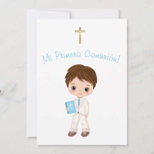Mi Primera Comunion Einladung (Rückseite)