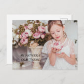 MI PRIMERA COMUNION EINLADUNGSPOSTKARTE (Vorne/Hinten)