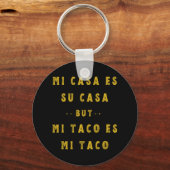 Mi Taco Es Mi Taco Cinco De Mayo Mexican Food Span Schlüsselanhänger (Vorderseite)