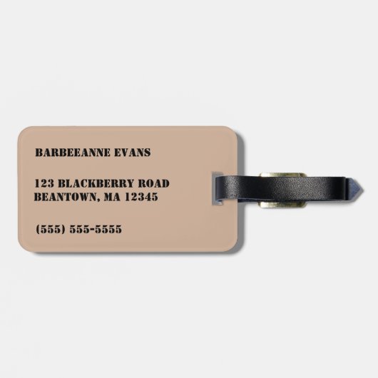 MI-Tasche Gepäckanhänger (Rückseite horizontal)