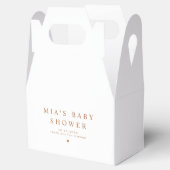 MIA Arched Boho Terracotta Baby Shower Geschenkschachtel (Geöffnet)