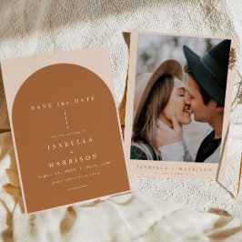 MIA Arched Burnt Orange Moderne Minimalistische Ho Einladung