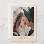 MIA Arched Burnt Orange Modernes Brautparty Einladung (Rückseite)