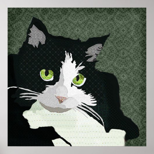 Mia Art Grüne Leinwand Poster (Vorne)
