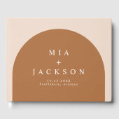 MIA Arted Bohemisch Terracotta Wedding Gästebuch (Vorderseite)