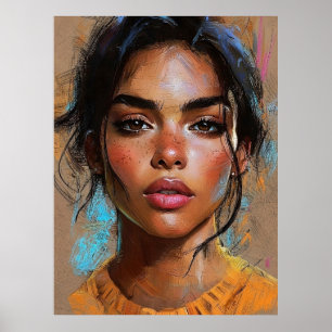 Mia - Ausdrückliches Portrait der Afrikanerin Poster