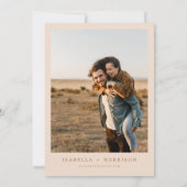 MIA Boho Burnt Orange Terracotta Foto Rett Datum Einladung (Rückseite)