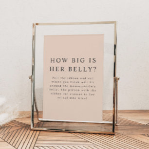 MIA Boho Earth Tone Cream Wie groß ist ihr Bauch Poster