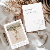 MIA Boho Minimalistisch Hochzeitseinladung Einladung