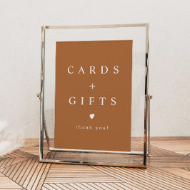 MIA Boho Terracotta Burnt Orange Karten und Gesche Poster