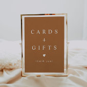 MIA Boho Terracotta Burnt Orange Karten und Gesche Poster