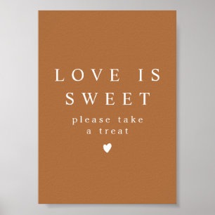 MIA Boho Terracotta Liebe ist Sweet Nehmen Sie ein Poster