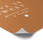 MIA Boho Terracotta Liebe ist Sweet Nehmen Sie ein Poster (Ecke)