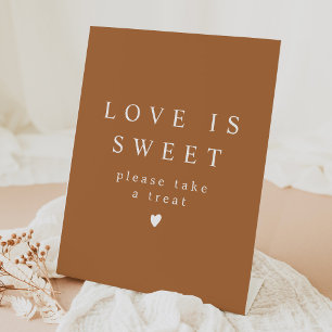 MIA Boho Terracotta Liebe ist Sweet Nehmen Sie ein Sockelschild
