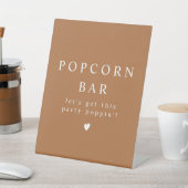 MIA Boho Terracotta Popcorn Bar Party Poppin' Sockelschild (In SItu)