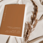 MIA BURNT ORANGE SAVE THE DATE EINLADUNG