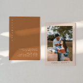 MIA BURNT ORANGE SAVE THE DATE EINLADUNG