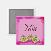 Mia Daisy Magnet (Vorderseite/Rückseite)