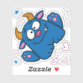 Mia das Monster, Aufkleber (Blatt)