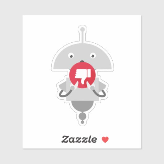 Mia Daumen-Down Aufkleber (Blatt)