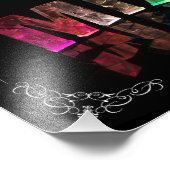 Mia - Der Name Mia in 3D-Leuchten (Foto) Fotodruck (Ecke)