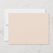 MIA Earth Tone Taupe Minimalistische Boho Details Einladung (Rückseite)