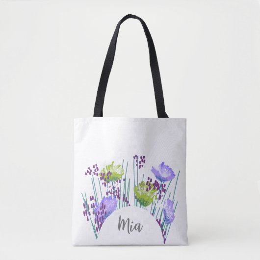 Mia Floral Monogram Tasche (Vorderseite)