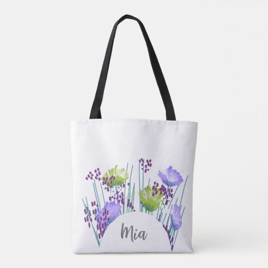 Mia Floral Monogram Tasche (Rückseite)