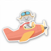 Mia Flugzeug Aufkleber (Vorderseite)