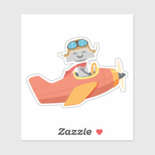 Mia Flugzeug Aufkleber