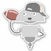 Mia Football Player Aufkleber (Vorderseite)