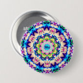 MIA ~ Geburtstag Star Pattern Personalisiert ~ Button (Vorne & Hinten)