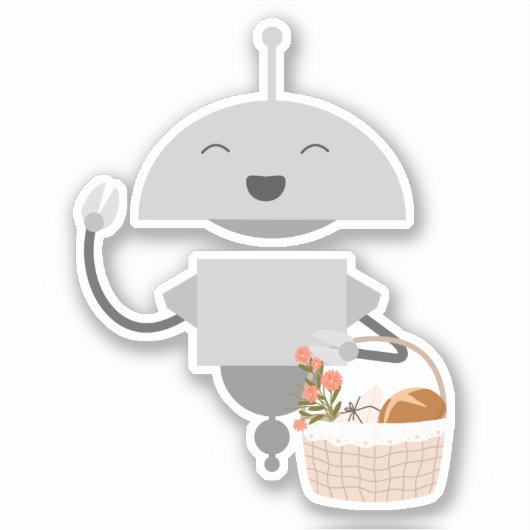 Mia-Geschenkkorb Aufkleber (Vorderseite)