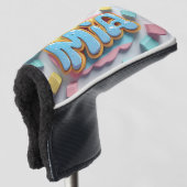 Mia geschrieben in Graffiti-Schriftart Golf Headcover (3/4 Vorderseite)