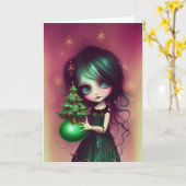 Mia Illustration Christmas Karte (Gelbe Blume)