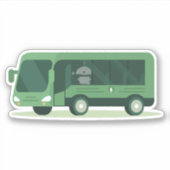 Mia im Bus Aufkleber (Vorderseite)