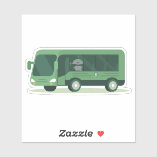 Mia im Bus Aufkleber (Blatt)