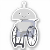 Mia in Wheelchair Sticker (Vorderseite)