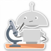 Mia-Mikroskop Aufkleber (Vorderseite)