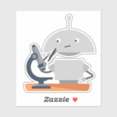 Mia-Mikroskop Aufkleber (Blatt)