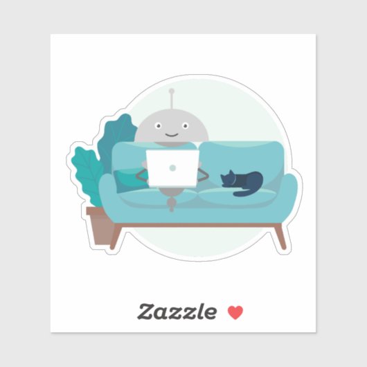 Mia mit Katze Aufkleber (Blatt)