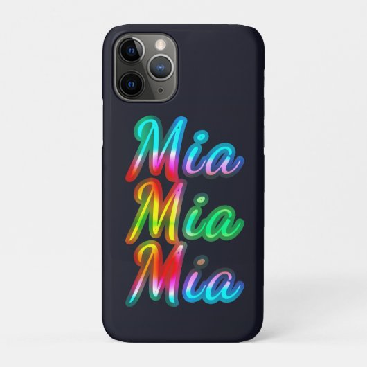 Mia Name Case-Mate iPhone Hülle (Rückseite)