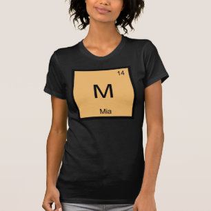 Mia Name Chemie Element Periodensystem T-Shirt