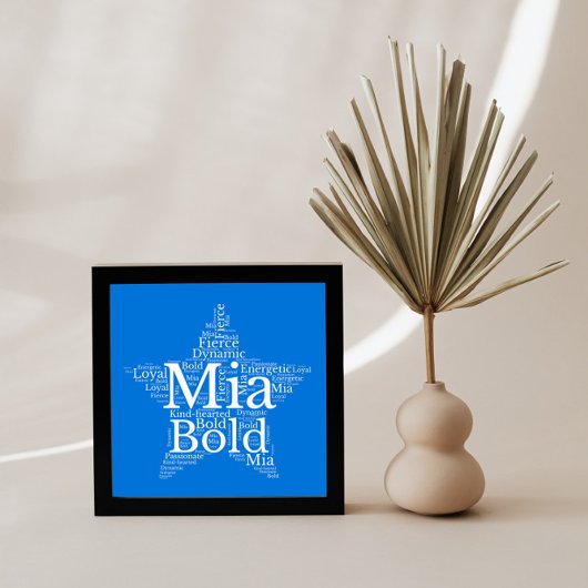 Mia Name Cloud Customizable Poster